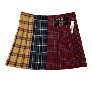 NWT Ladies Plaid School Girl Mini Skirt Size XL